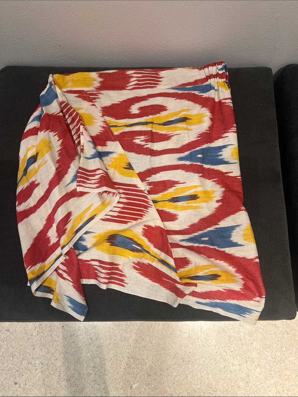 Guadalupe Capri Short Pareo Wrap Skirt NWT Medium Ikat Print Cotton